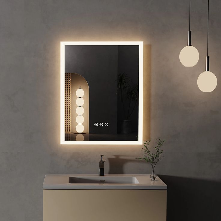 LED Lighted Bathroom Mirror – Bright