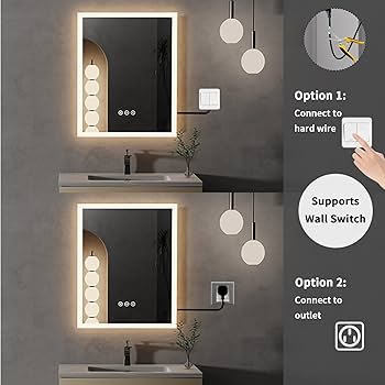 LED Lighted Bathroom Mirror – Bright