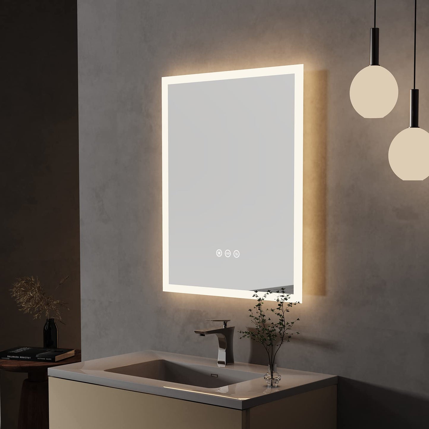 LED Lighted Bathroom Mirror – Bright