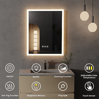 LED Lighted Bathroom Mirror – Bright